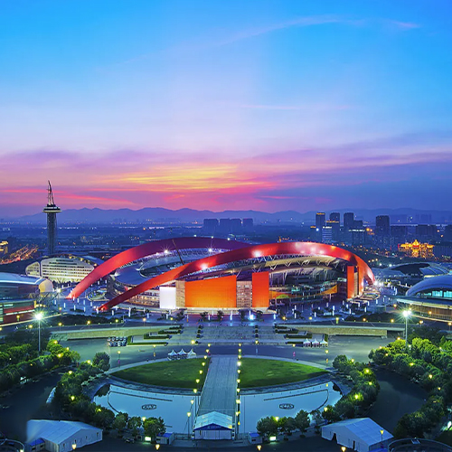 Nanjing Olympic Sports Center and Metro Station