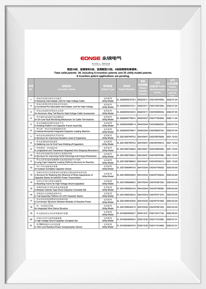 Patents Eonge Electric